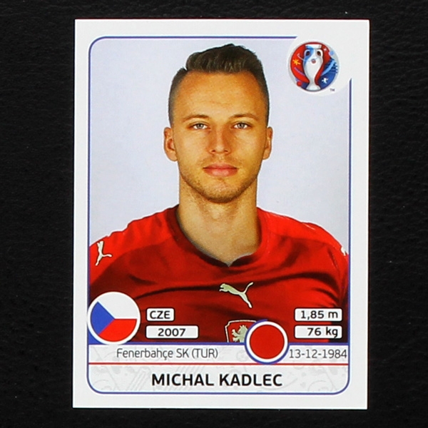 Michal Kadlec Panini Sticker No. 390 - Euro 2016