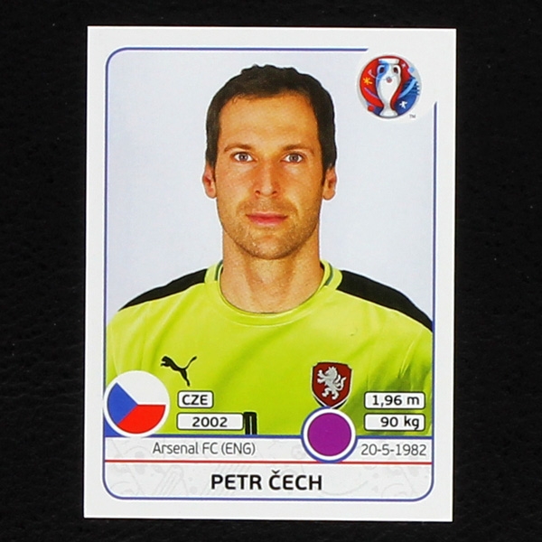 Petr Cech Panini Sticker No. 385 - Euro 2016