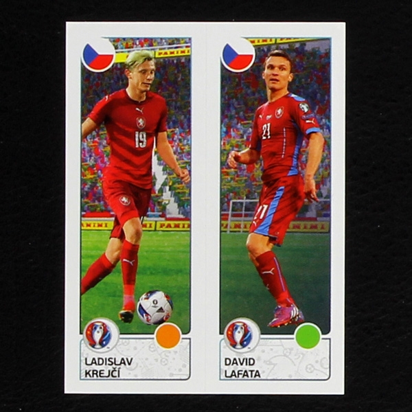 Krejci - Lafata Panini Sticker No. 384 - Euro 2016