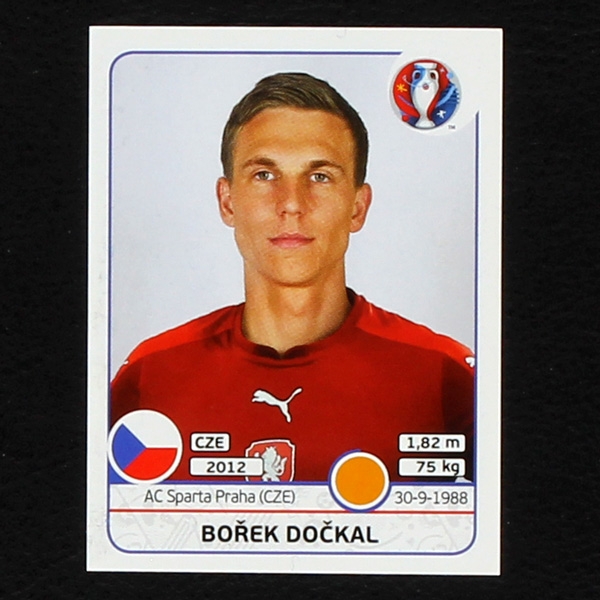 Borek Dockal Panini Sticker No. 398 - Euro 2016