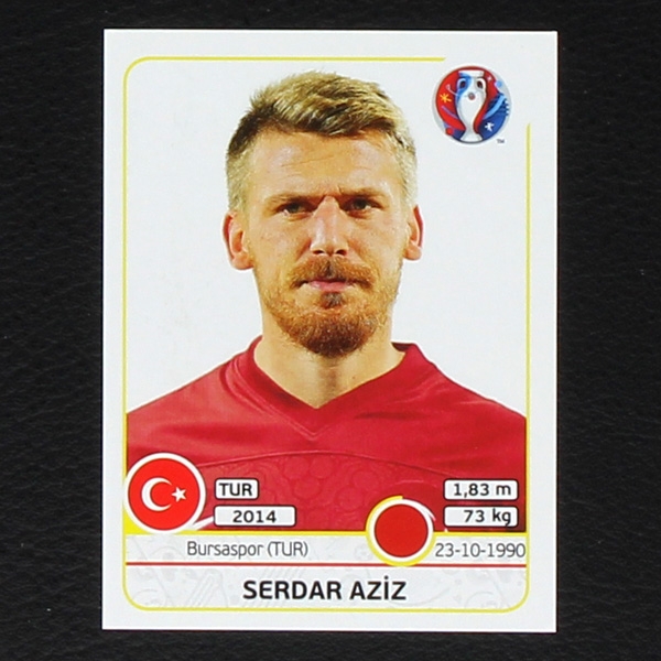 Serdar Aziz Panini Sticker No. 406 - Euro 2016