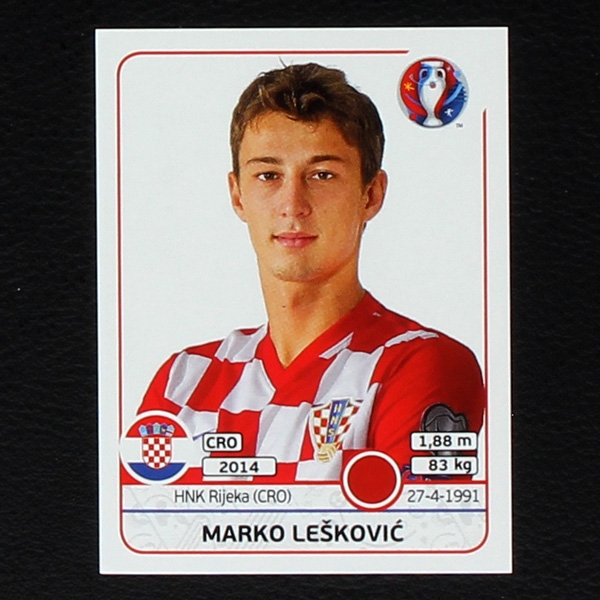 Marko Leskovic Panini Sticker No. 442 - Euro 2016