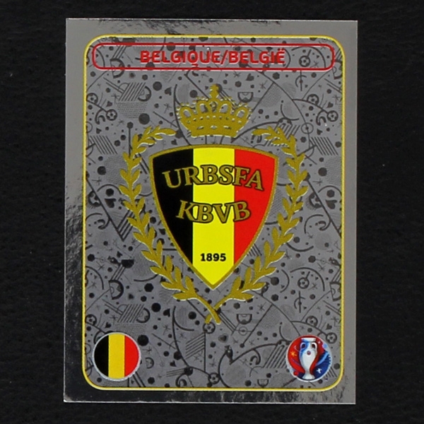 Belgique Badge Panini Sticker No. 458 - Euro 2016