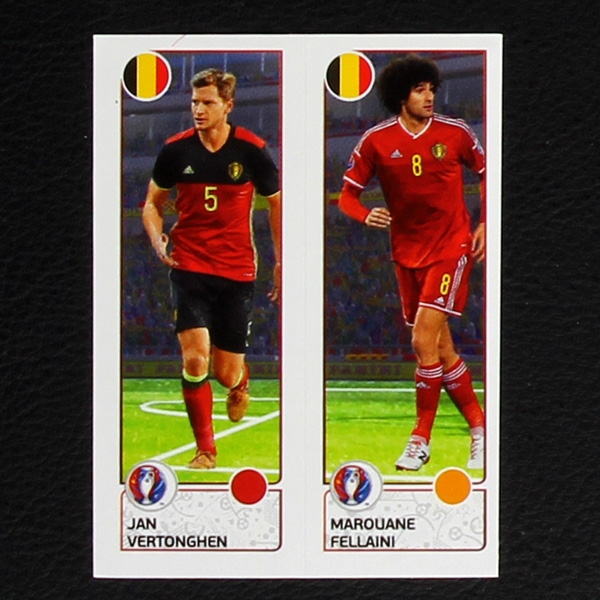 Vertonghen - Fellaini Panini Sticker No. 488 - Euro 2016