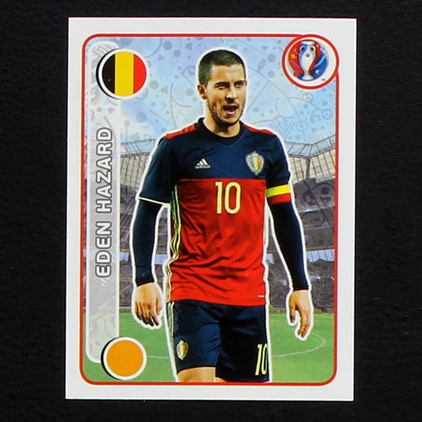 Eden Hazard Panini Sticker No. 485 - Euro 2016