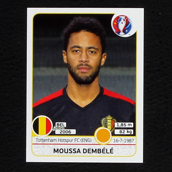 Mousa Dembele Panini Sticker No. 481 - Euro 2016