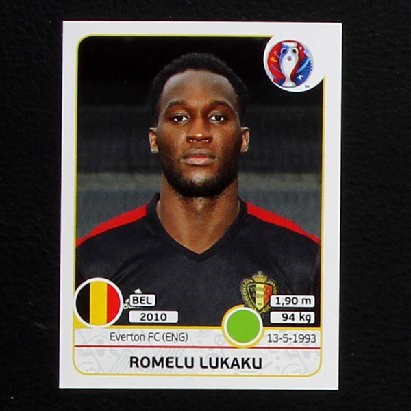 Romelu Lukaku Panini Sticker No. 484 - Euro 2016