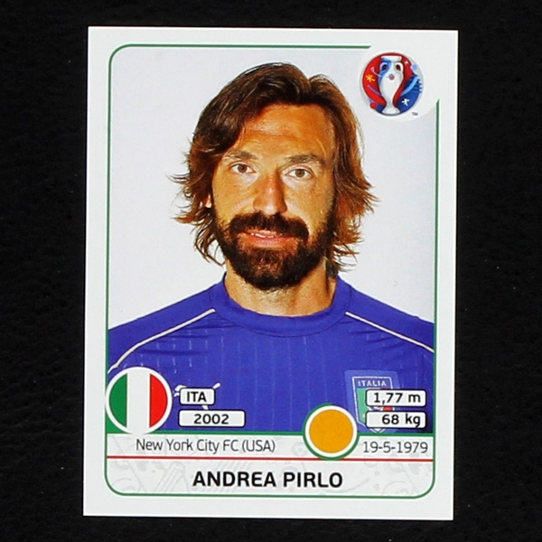 Andrea Pirlo Panini Sticker No. 505 - Euro 2016