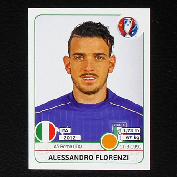 Alessandro Florenzi Panini Sticker No. 503 - Euro 2016