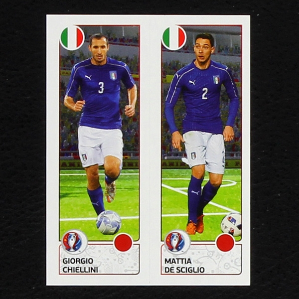 Chiellini - De Sciglio Panini Sticker No. 493 - Euro 2016