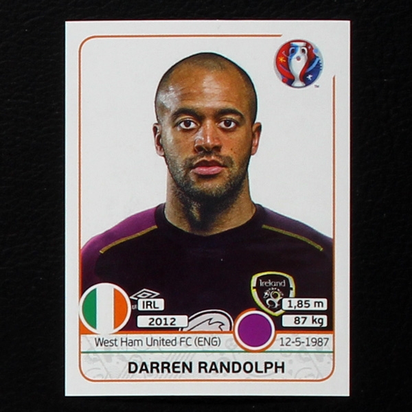 Darren Randolph Panini Sticker No. 518 - Euro 2016