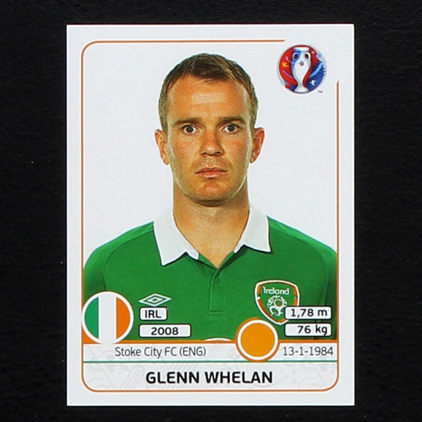 Glenn Whelan Panini Sticker No. 530 - Euro 2016