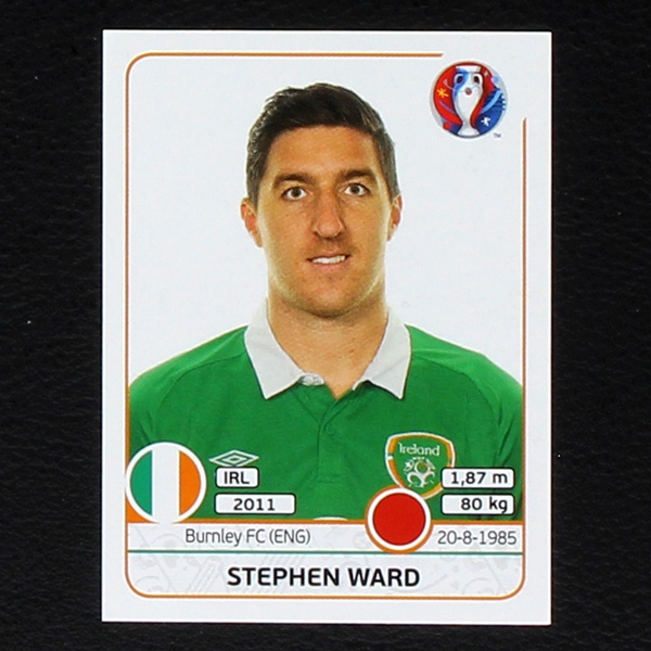 Stephen Ward Panini Sticker No. 523 - Euro 2016