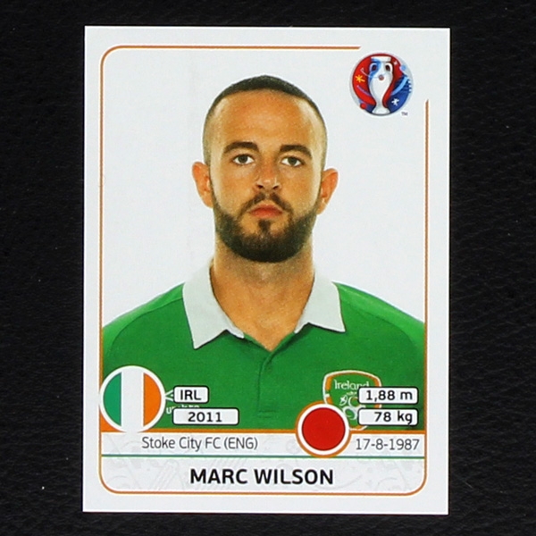 Marc Wilson Panini Sticker No. 522 - Euro 2016