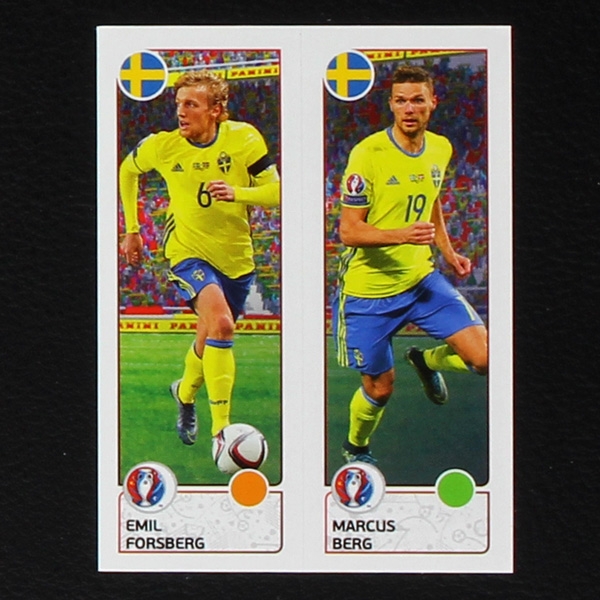 Forsberg - Berg Panini Sticker No. 548 - Euro 2016