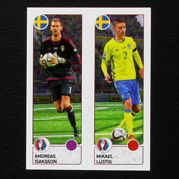 Isaksson - Lustig Panini Sticker No. 544 - Euro 2016