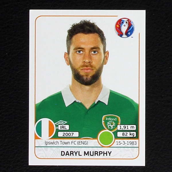 Daryl Murphy Panini Sticker No. 533 - Euro 2016