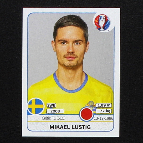 Mikael Lustig Panini Sticker No. 554 - Euro 2016