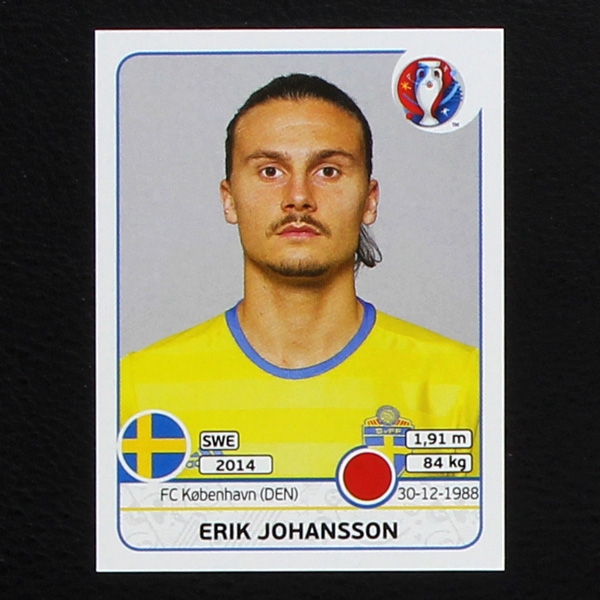 Erik Johansson Panini Sticker No. 553 - Euro 2016