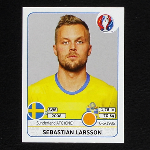 Sebastian Larsson Panini Sticker No. 561 - Euro 2016