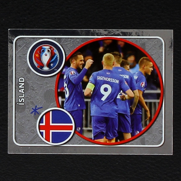 Island Team Panini Sticker No. 571 - Euro 2016