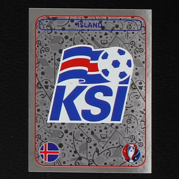 Island Badge Panini Sticker No. 572 - Euro 2016