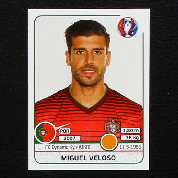 Miguel Veloso Panini Sticker No. 591 - Euro 2016