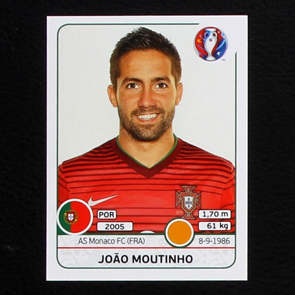 Joao Moutinho Panini Sticker No. 589 - Euro 2016