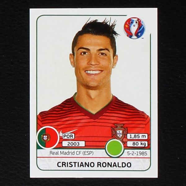 Cristiano Ronaldo Panini Sticker No. 596 - Euro 2016