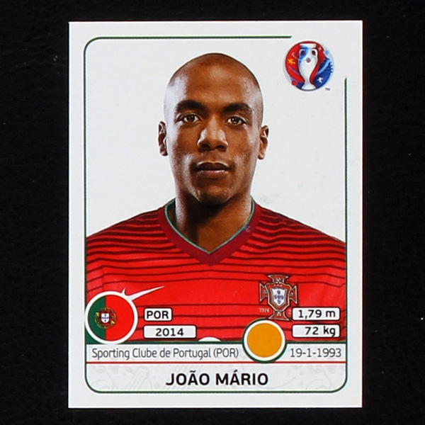 Joao Mario Panini Sticker No. 588 - Euro 2016