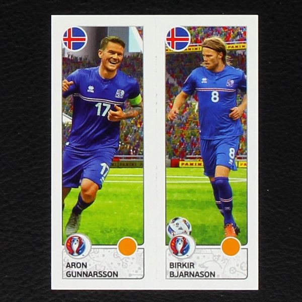 Gunnarsson - Bjarnason Panini Sticker No. 607 - Euro 2016