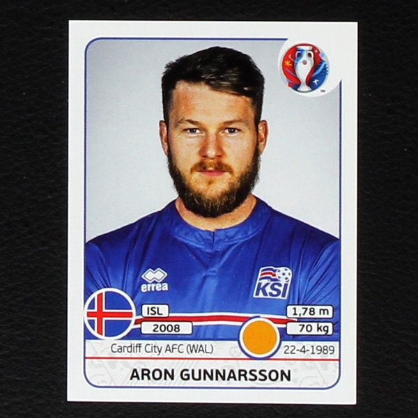 Aron Gunnarsson Panini Sticker No. 619 - Euro 2016