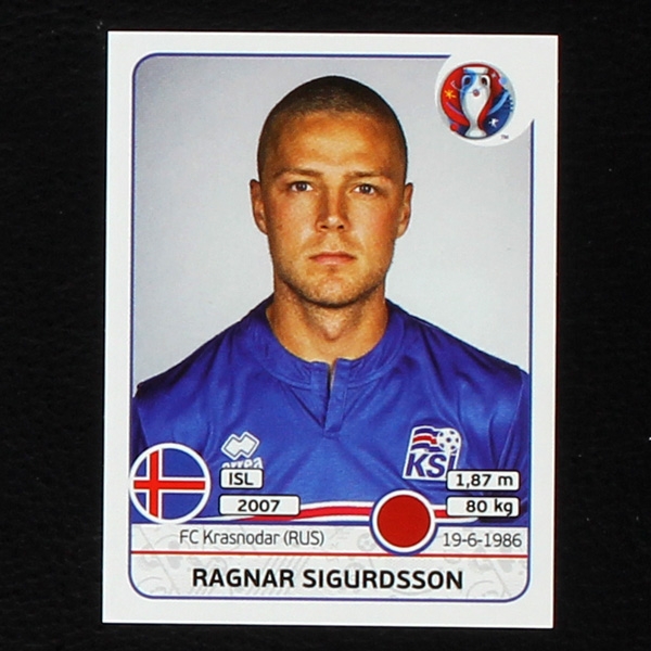 Ragnar Sigurdsson Panini Sticker No. 612 - Euro 2016