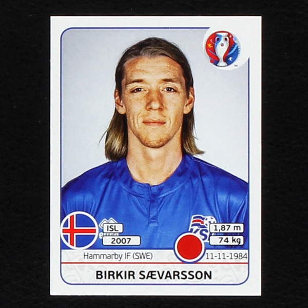 Birkir Saevarsson Panini Sticker No. 611 - Euro 2016