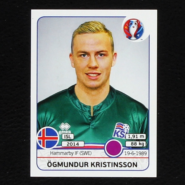 Ögmundur Kristinsson Panini Sticker No. 610 - Euro 2016