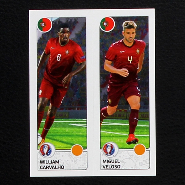 Carvalho - Veloso Panini Sticker No. 601 - Euro 2016