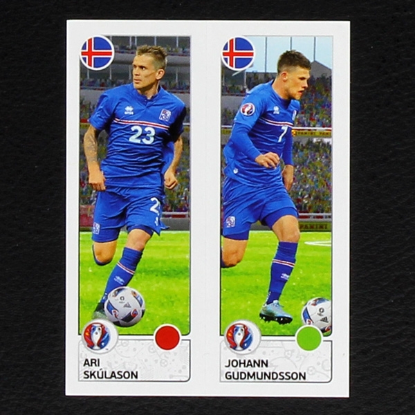 Skulason - Gudmundsson Panini Sticker No. 606 - Euro 2016