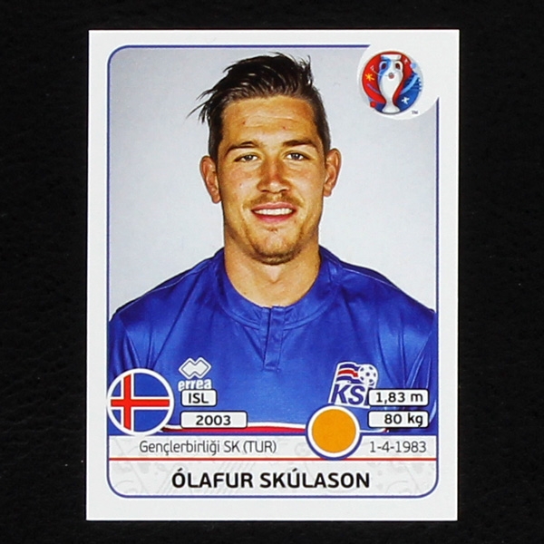 Olafur Skulason Panini Sticker No. 622 - Euro 2016