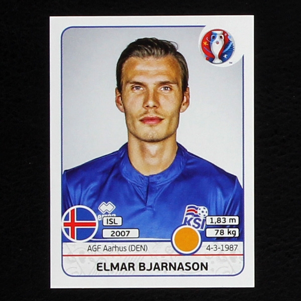 Elmar Bjarnason Panini Sticker No. 621 - Euro 2016