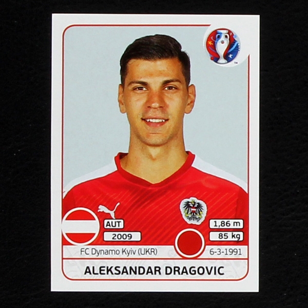 Aleksandar Dragovic Panini Sticker No. 633 - Euro 2016