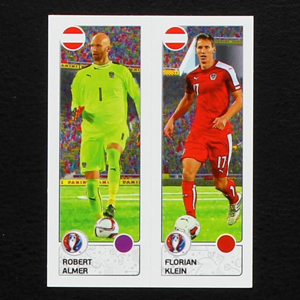 Almer - Klein Panini Sticker No. 650 - Euro 2016