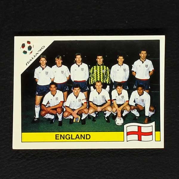 Italia 90 Nr. 385 Panini Sticker England Mannschaft