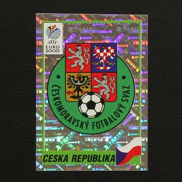 Euro 2000 Nr. 294 Panini Sticker Wappen Ceska Republika