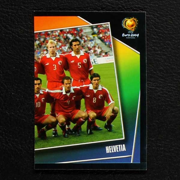 Euro 2004 Nr. 136 Panini Sticker Team Schweiz rechts