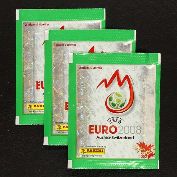 Euro 2008 Panini brasilianische Tüten glänzend 3 Varianten