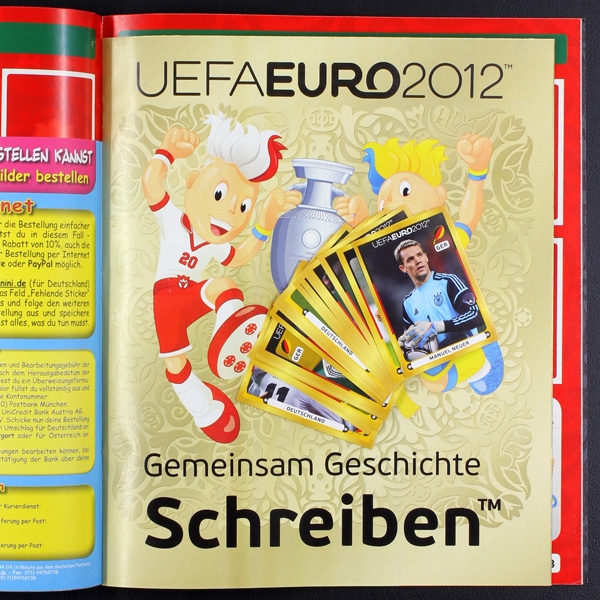 Euro 2012 Panini Sticker Album komplett - deutsche Version