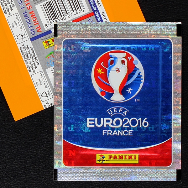 Euro 2016 Panini Sticker Tüte - orange Version