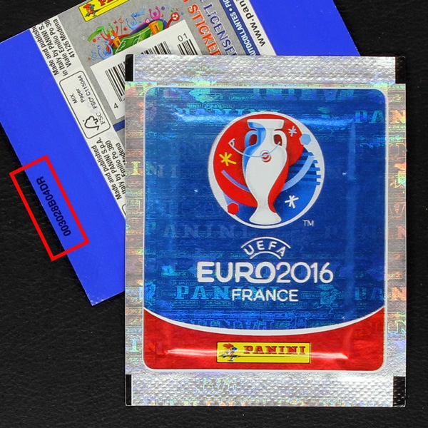 Euro 2016 Panini Sticker Tüte - Version D + Nummer