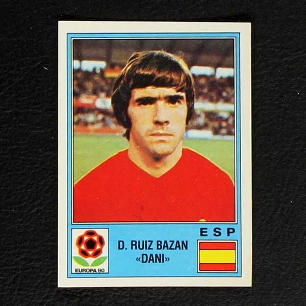 Ruiz Bazan Panini Sticker Euro 80