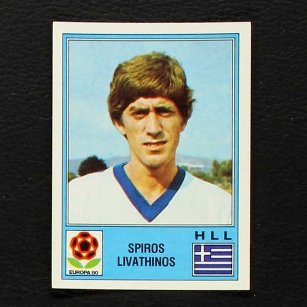 Spiros Livathinos Panini Sticker Euro 80